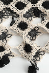 SWAYING/KNIT Embroidered Crochet Tank Top with Bandeau SW22SST58 White/Black
